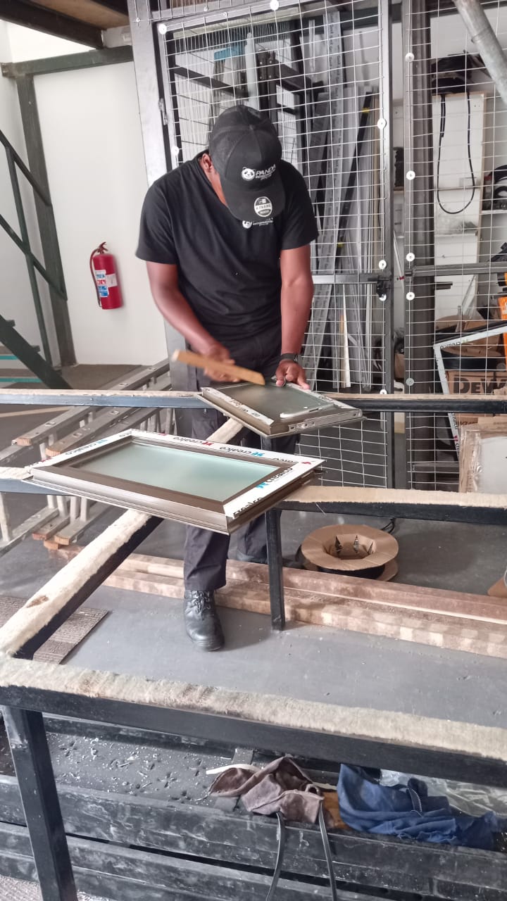Aluminium Window Frame Assembly
