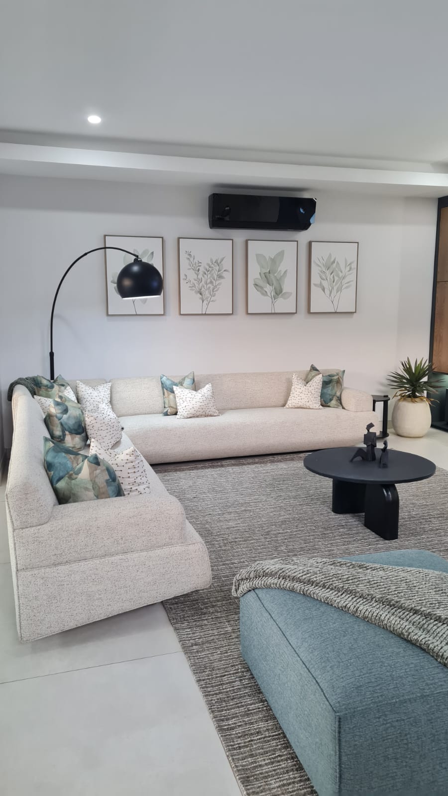 Contemporary Lounge Styling & Art Wall